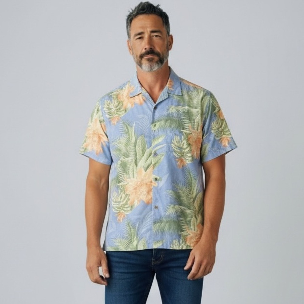 Tommy Bahama Tropical Textured Silk Shirt
